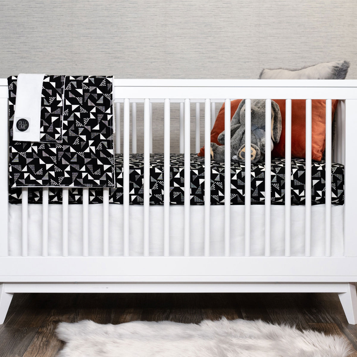 Black And White Crib Beddingnull
