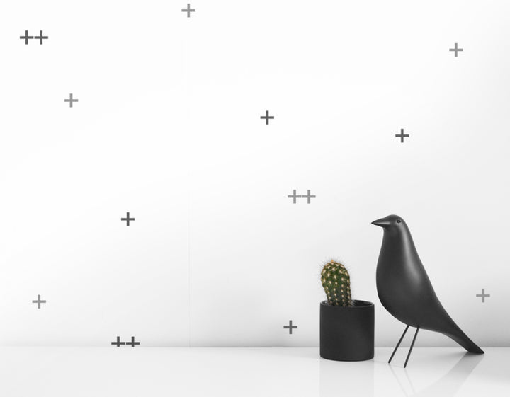 EASY TO APPLY CROSS WALL DECALS IN BLACK OR GRAY - Olli+Lime