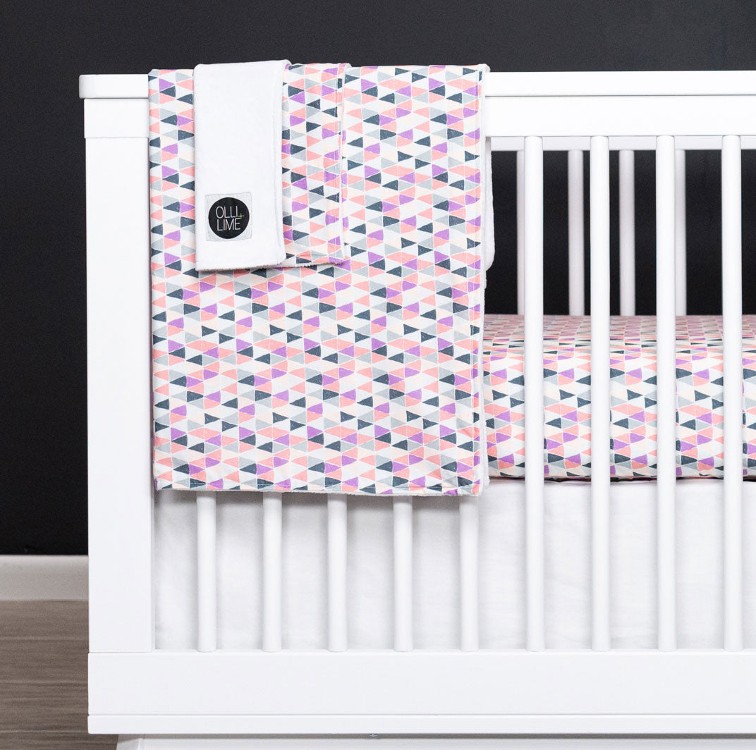 4 sweet modern baby bedding designs in pink & lavender to brighten up your nursery