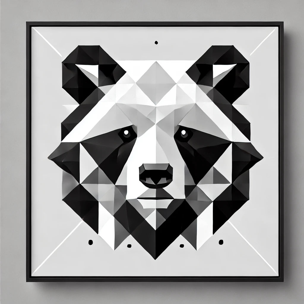 Bold Geometric Bear