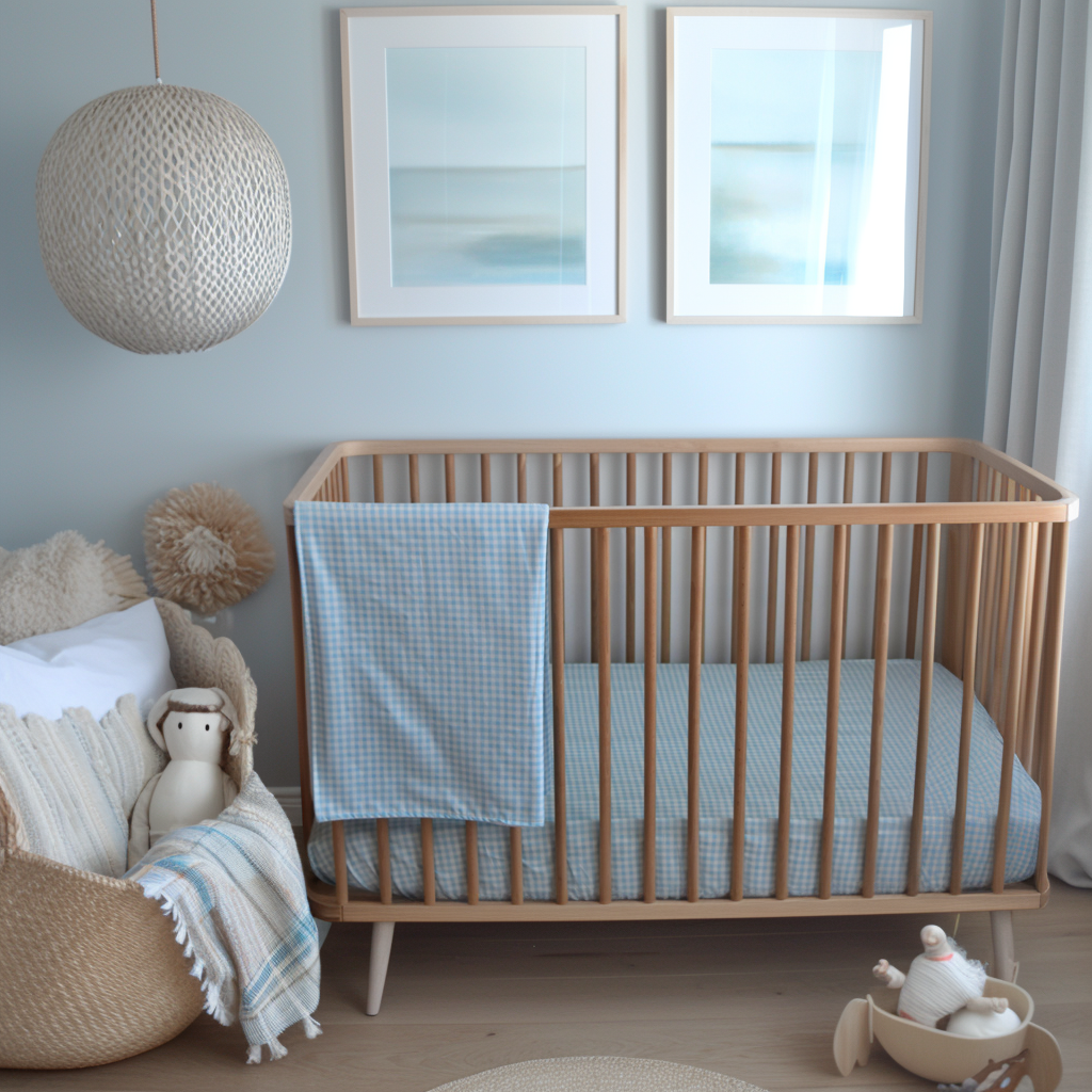 Blue Banners Marching Changing Pad Cover