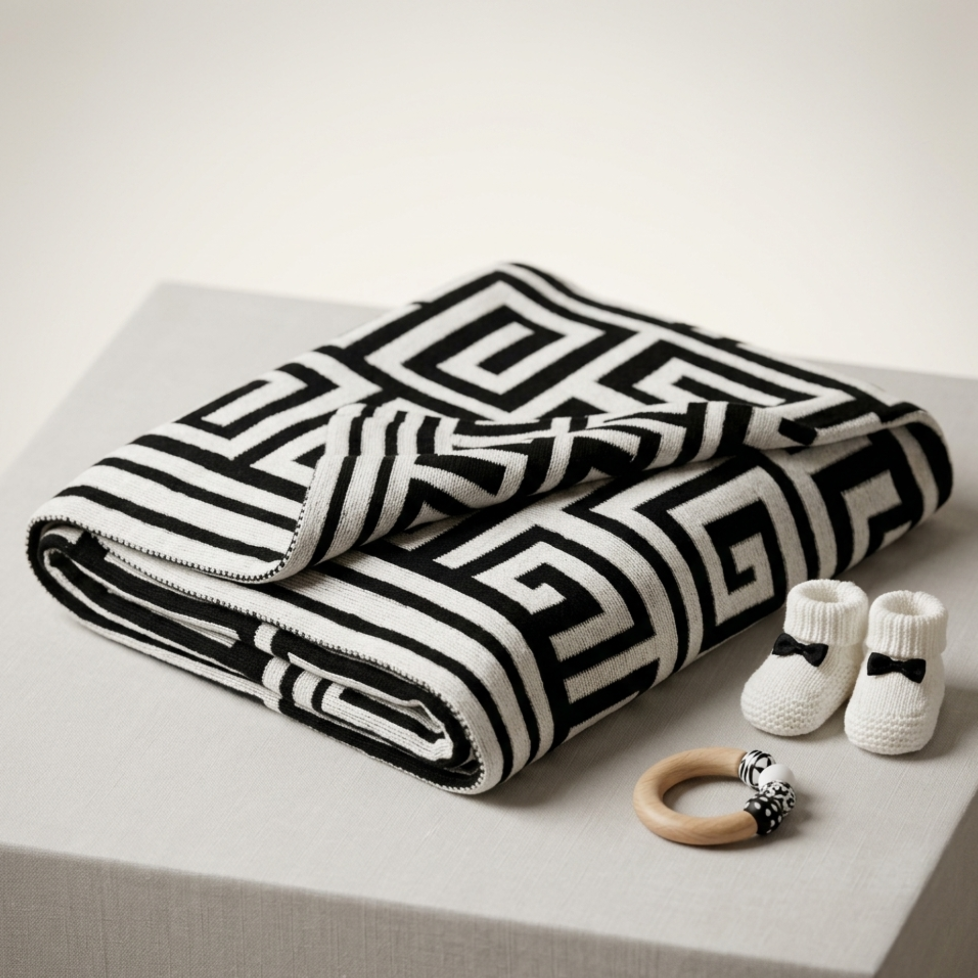 Maze Knit  Blanket