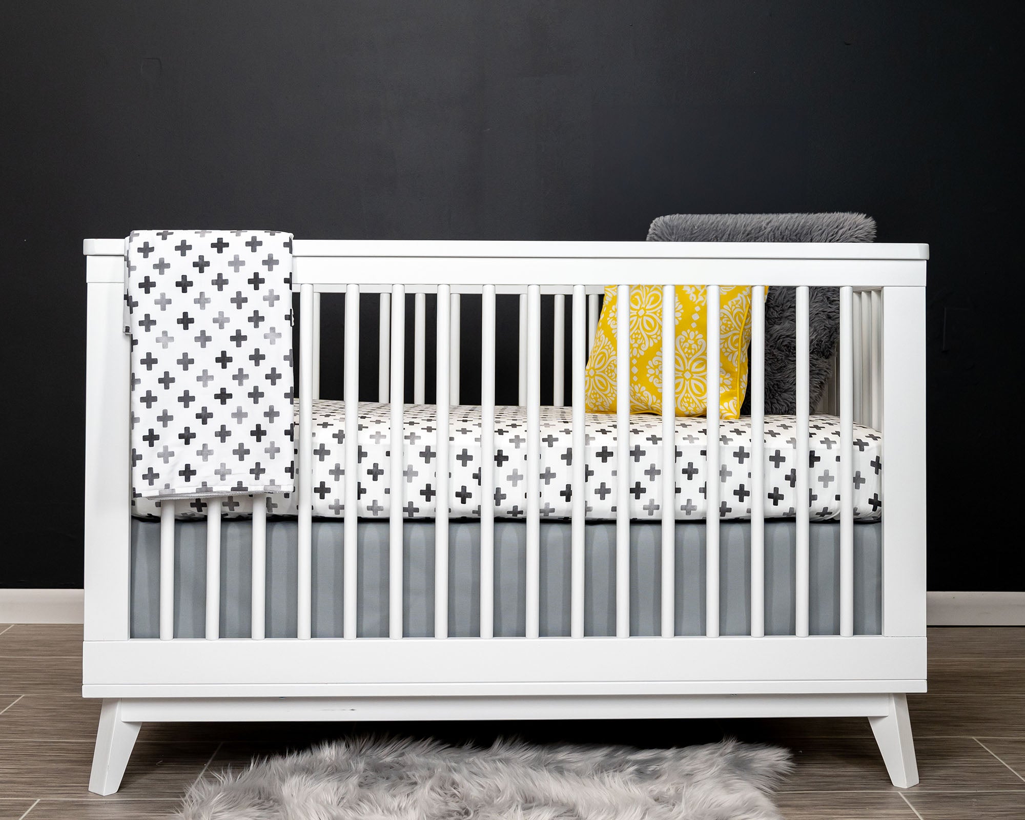 Hugo's Hazy Cross Classic Crib Bedding Set