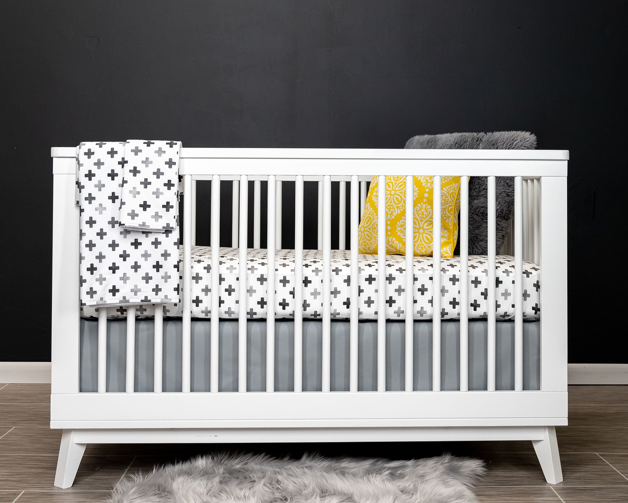 Hugo's Hazy Cross Deluxe Crib Bedding Set