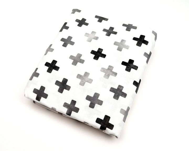 Hugo's Hazy Cross Fitted Crib Sheet