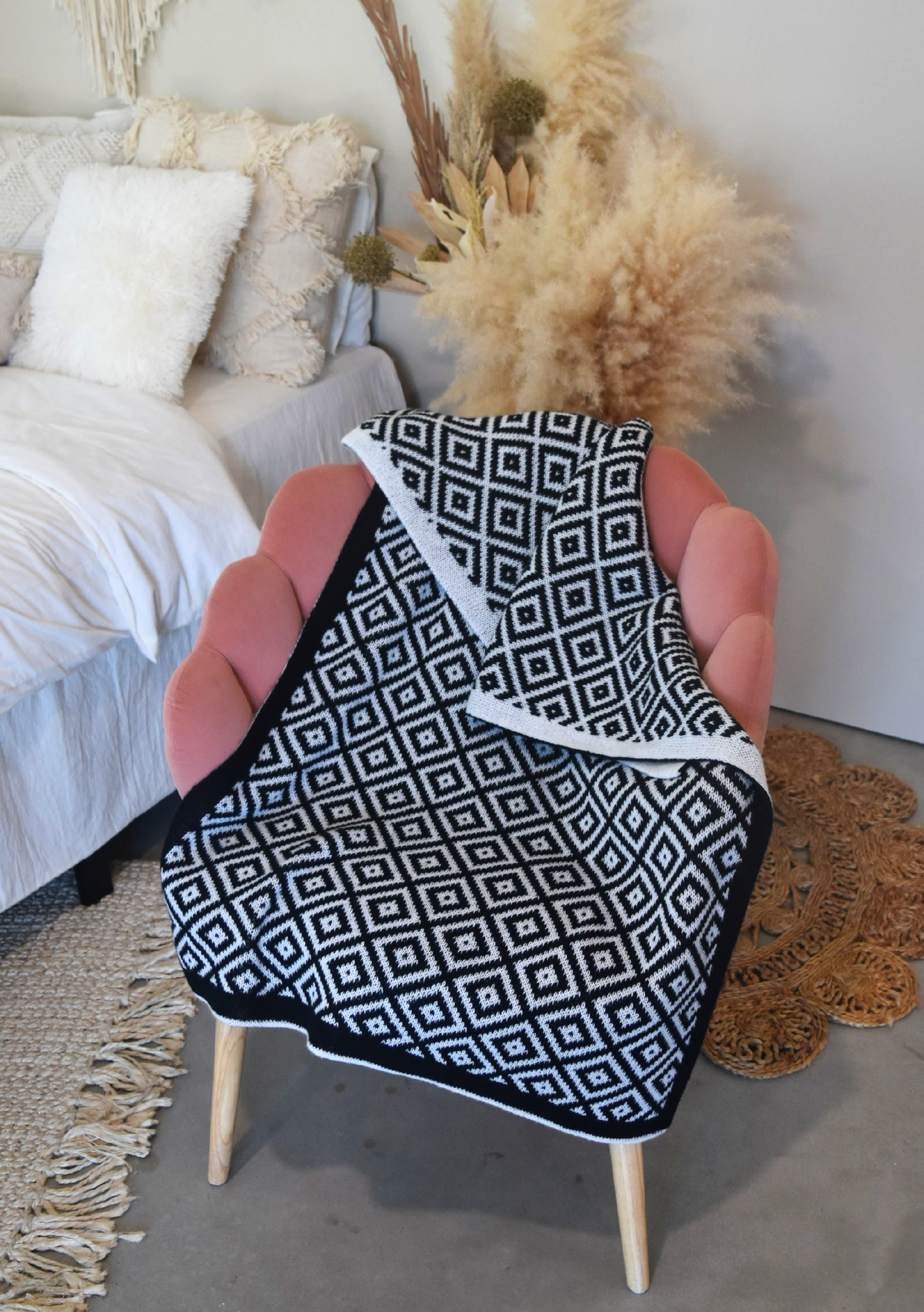 Noir Rhombus  Blanket