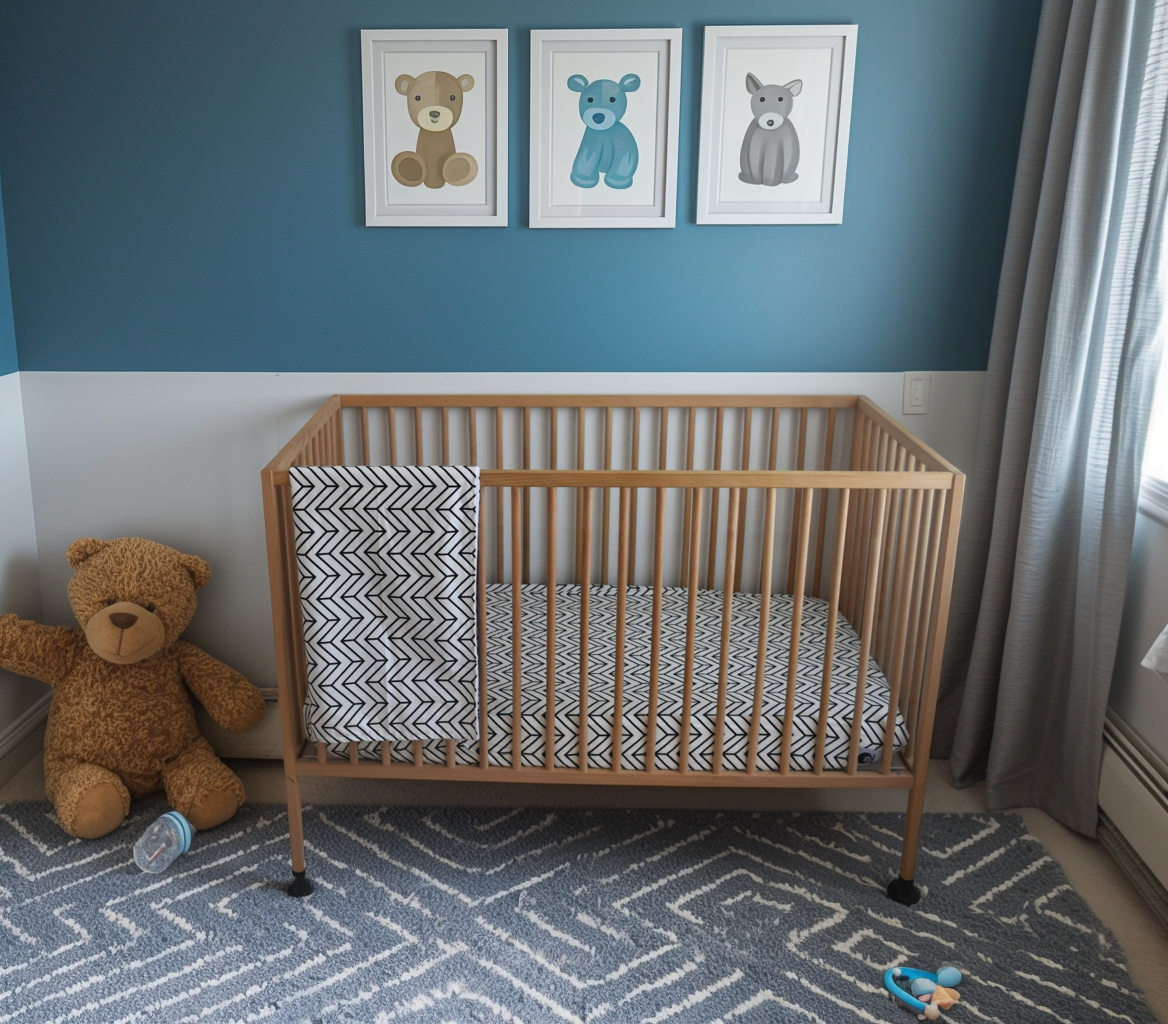 City Heartbeeps Fitted Crib Sheet