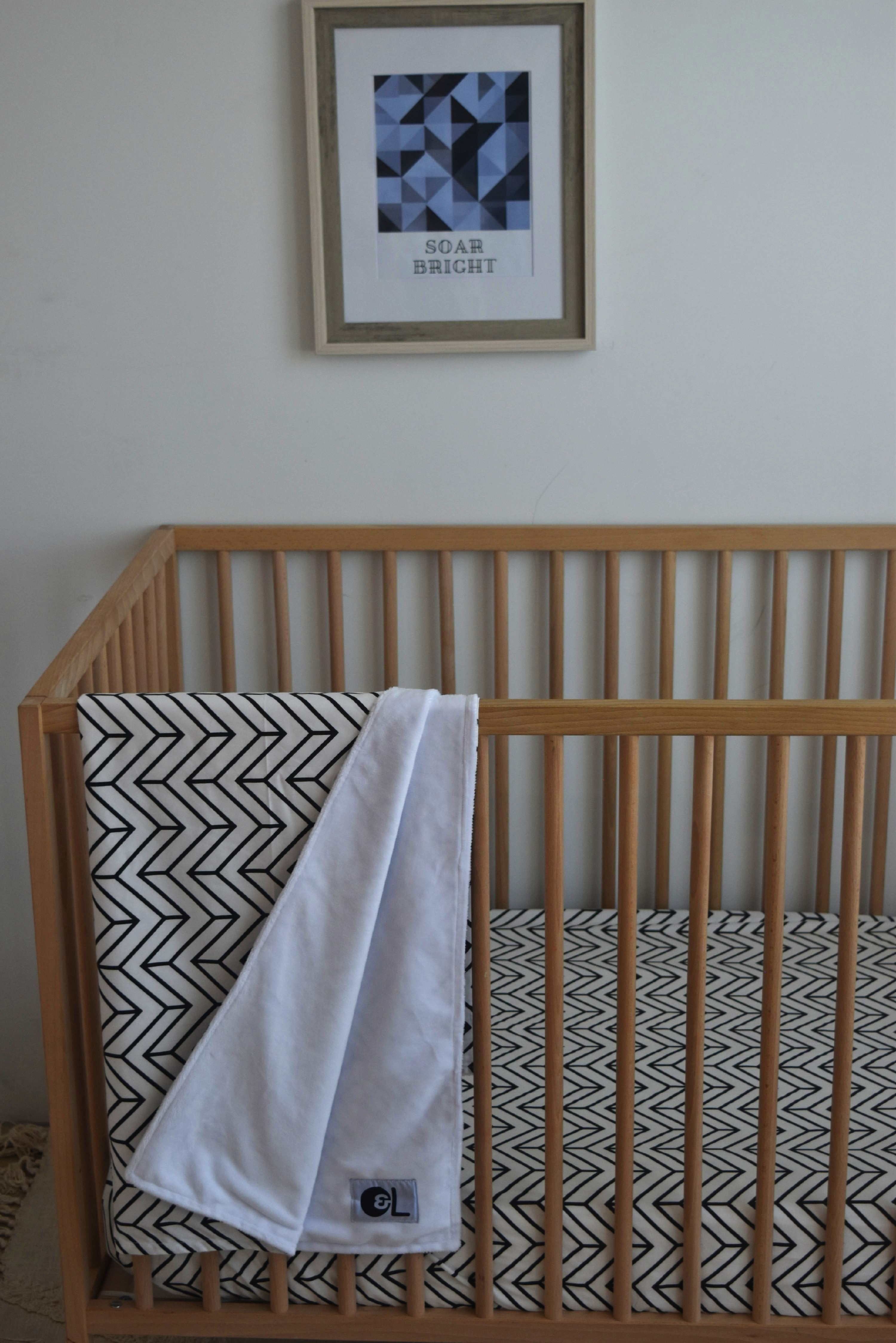 City Heartbeeps Fitted Crib Sheet