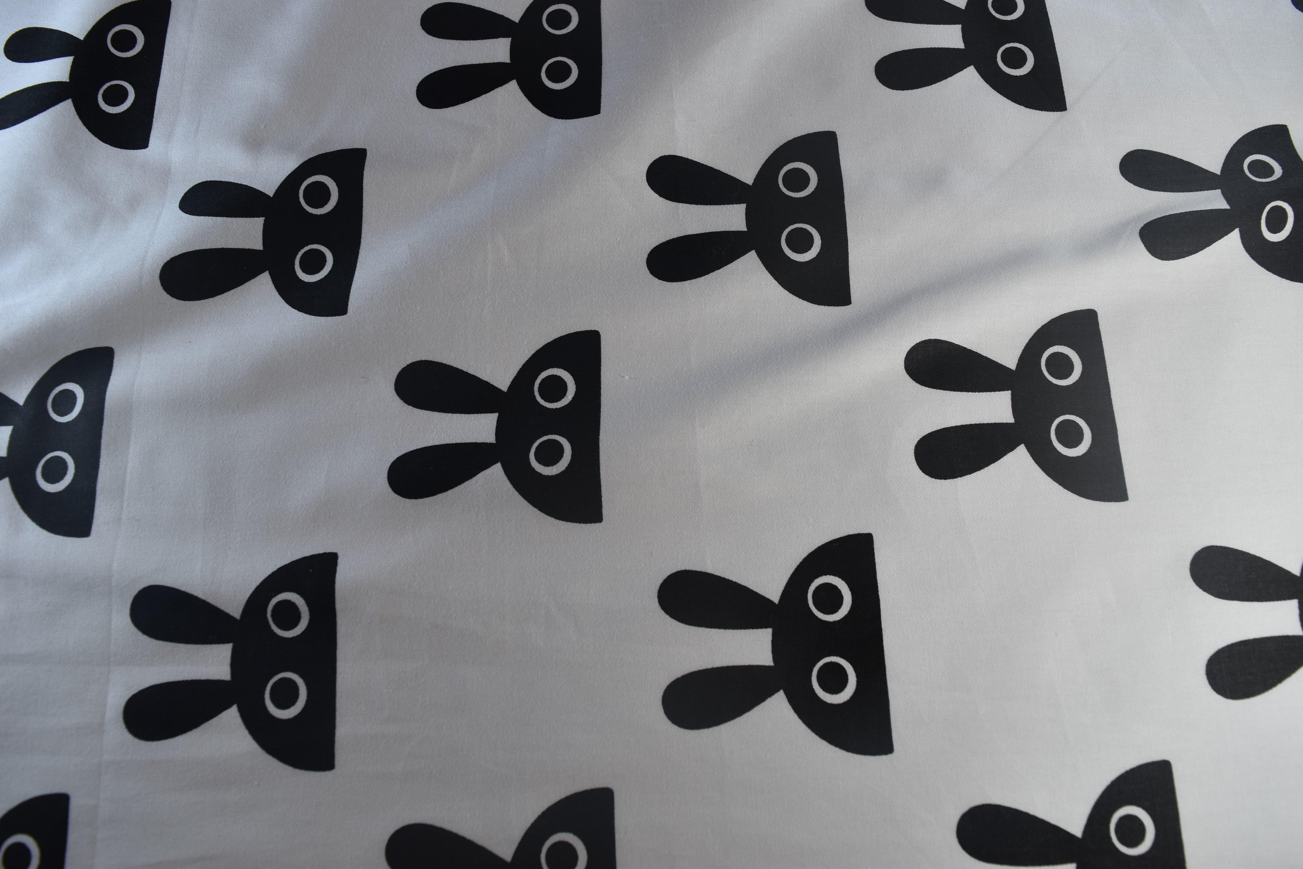 BUNNIES  Rabbit Print Crib Sheet