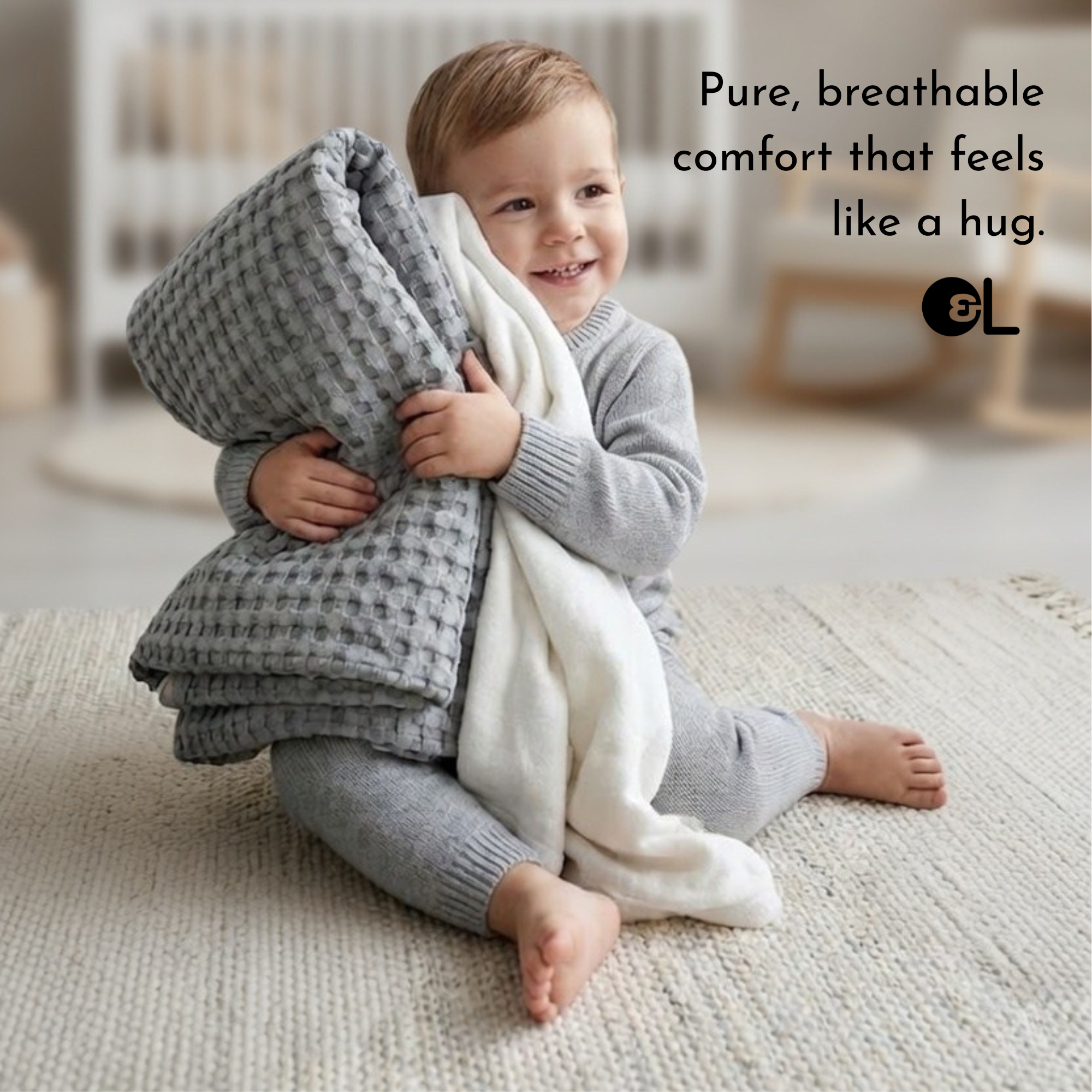 Olli & Lime Interwoven Knit Baby Blanket