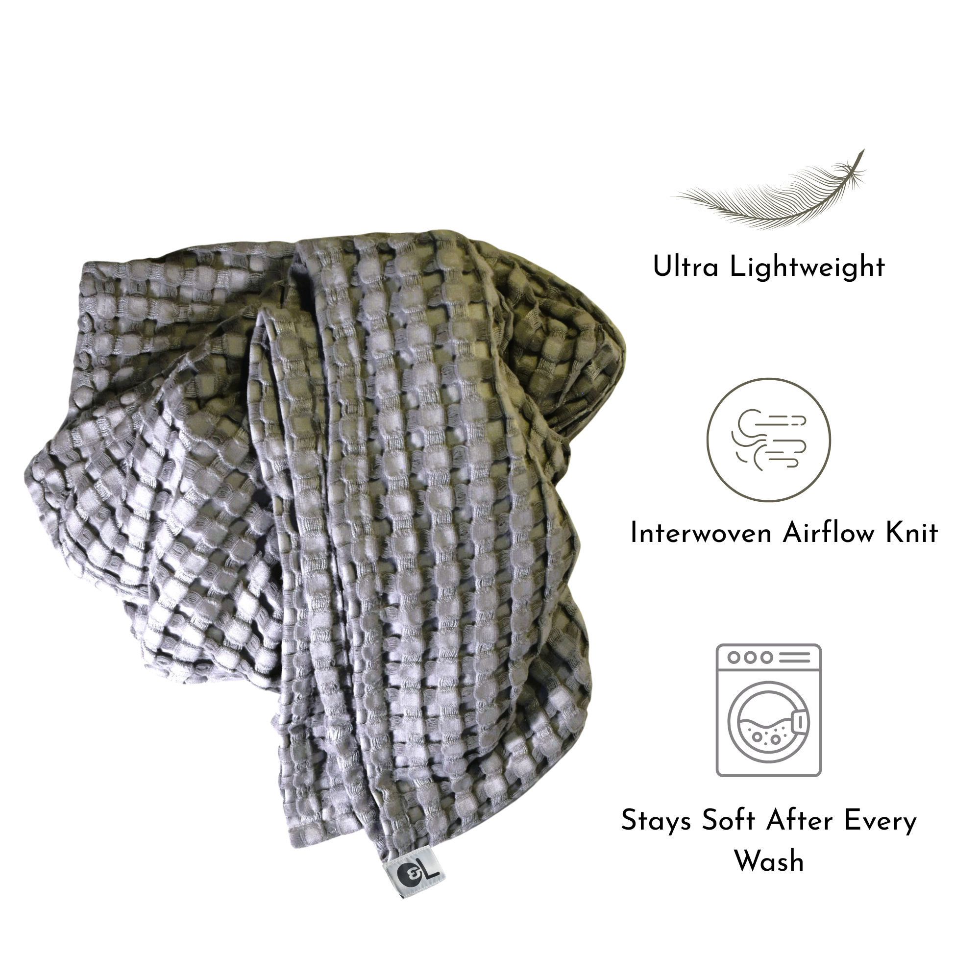 Olli & Lime Interwoven Knit Baby Blanket