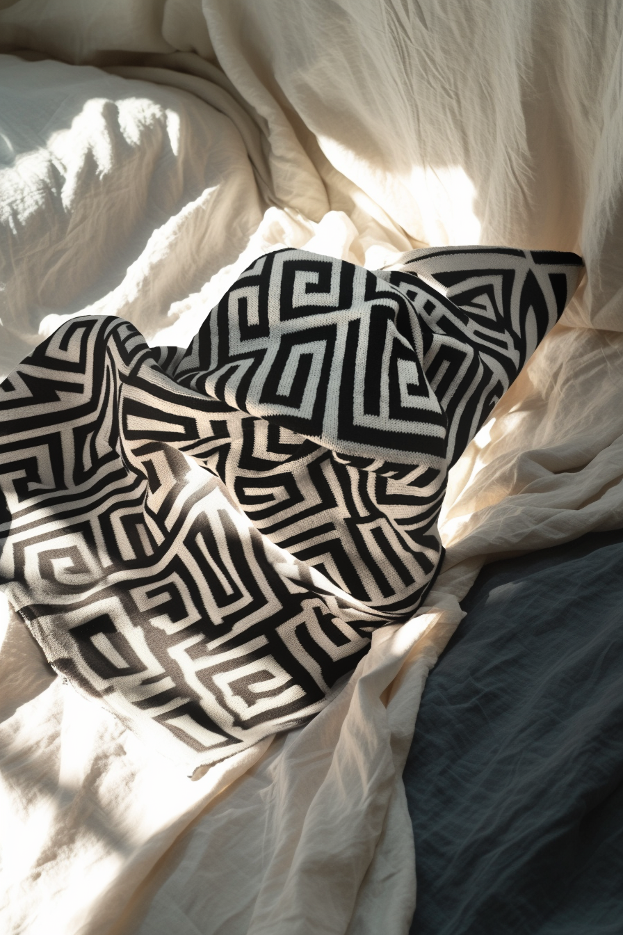 Maze Knit  Blanket