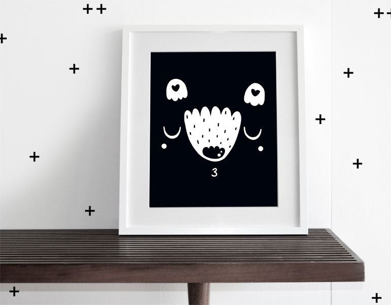 Bear - Modern Wall Art - Olli+Lime