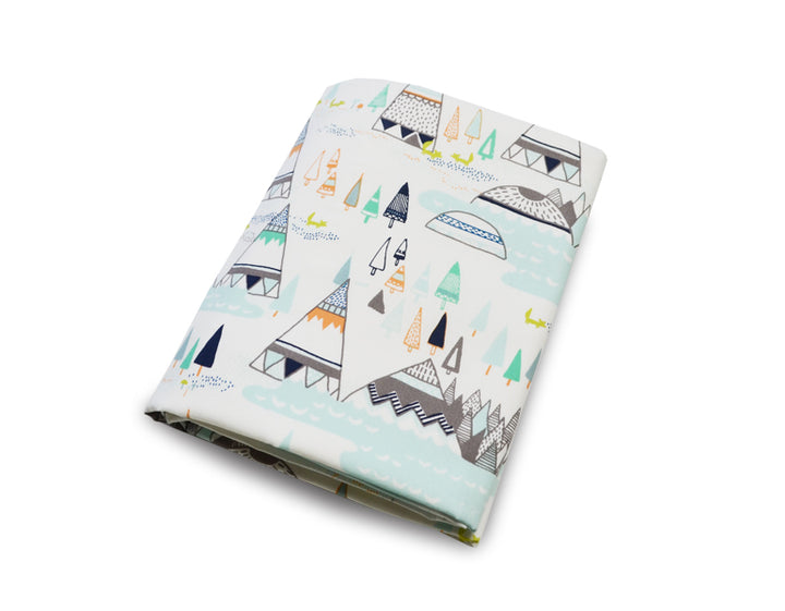 Teepee Fitted Crib Sheet - Olli+Lime