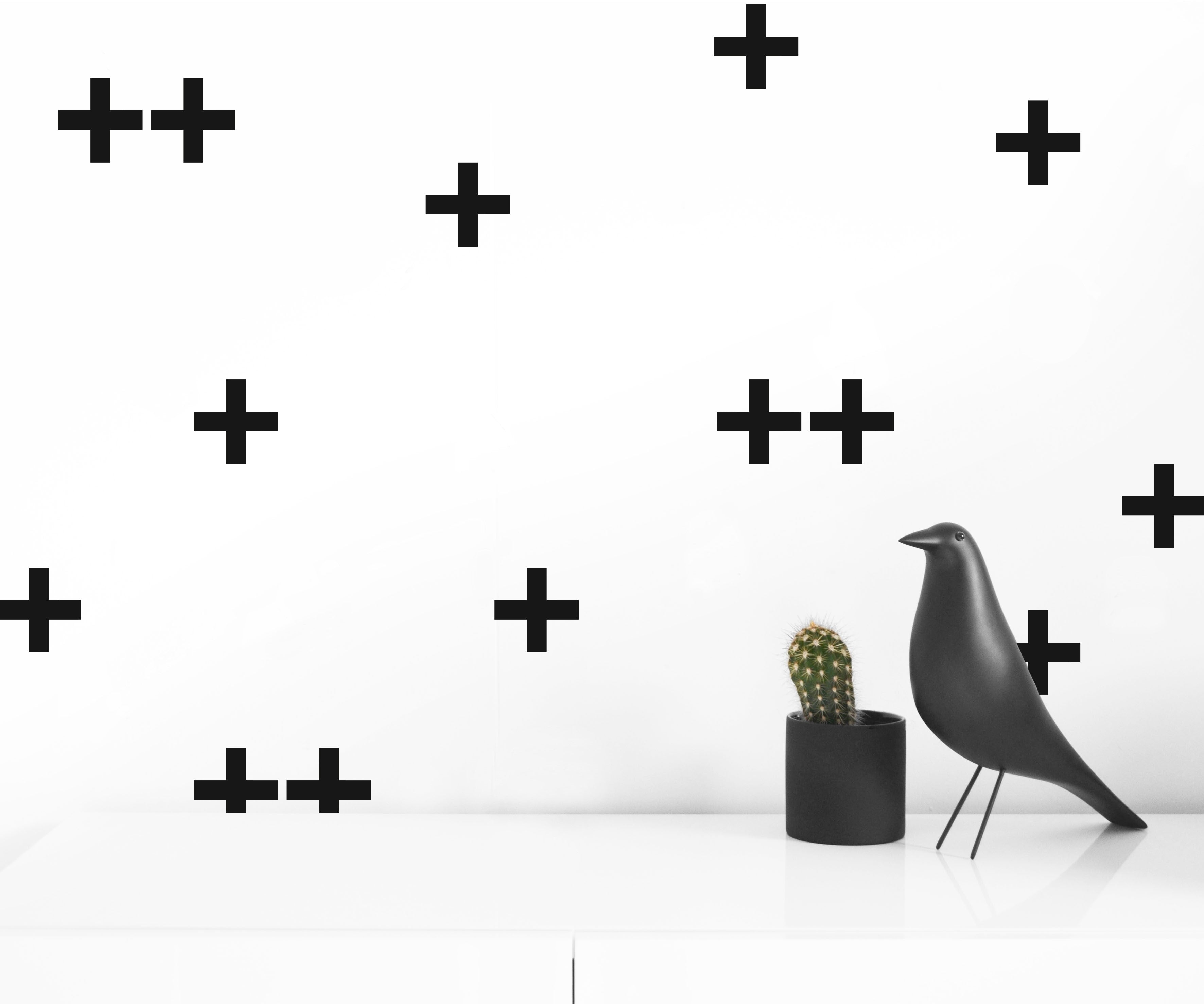 LARGE CROSS EASY TO APPLY WALL DECALS - Olli+Lime