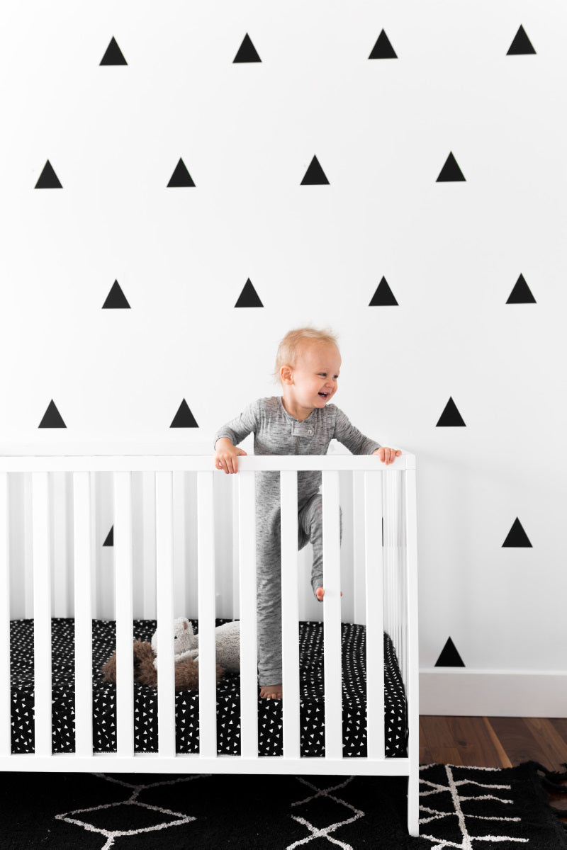 Triangle Crib Bedding Set - Olli+Lime