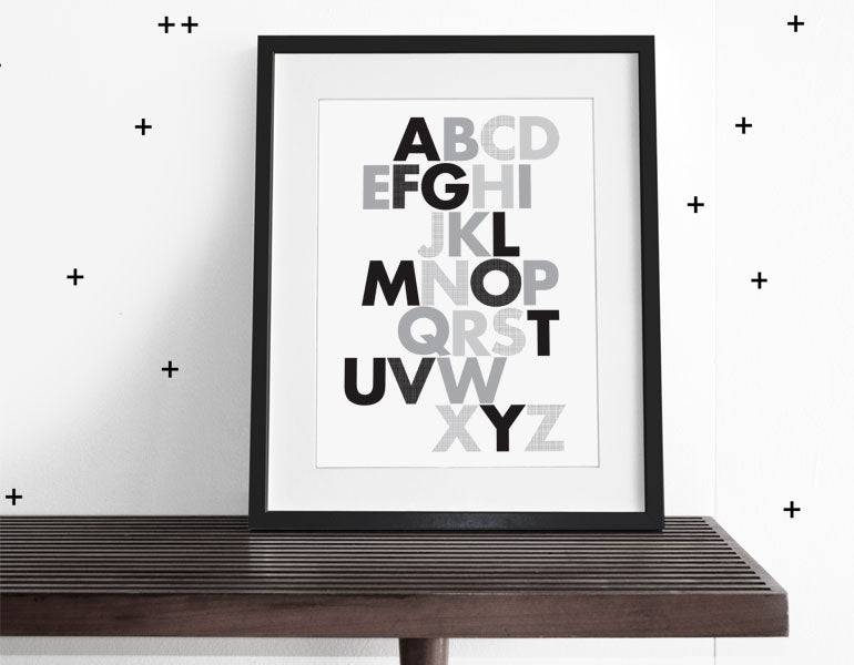 ABC - Modern Wall art - Olli+Lime