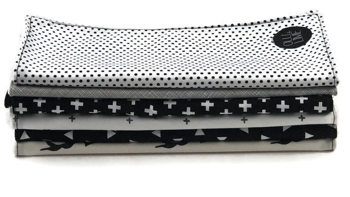 Black Cross Security Blanket - Lovey - Olli+Lime