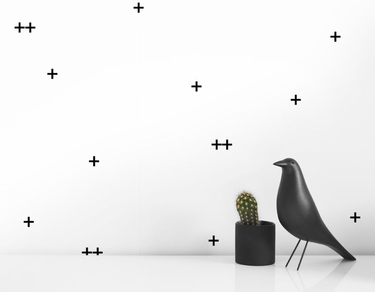 EASY TO APPLY CROSS WALL DECALS IN BLACK OR GRAY - Olli+Lime
