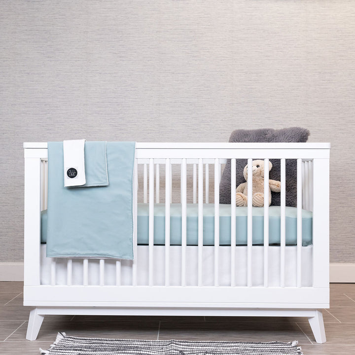 By the Sea - Deluxe Nursery Bedding Set - Foggy Blue - Olli+Lime