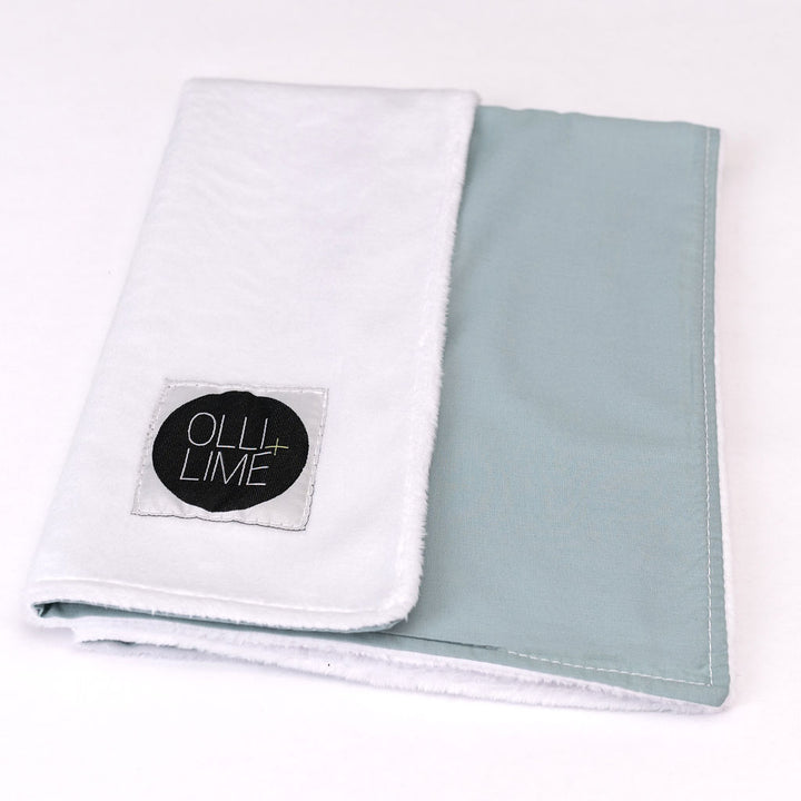 By the Sea - Lovey Cuddle - Foggy Blue - Solids - Olli+Lime