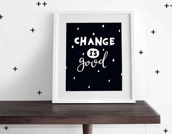 Change is Good - Modern Wall Art - Olli+Lime