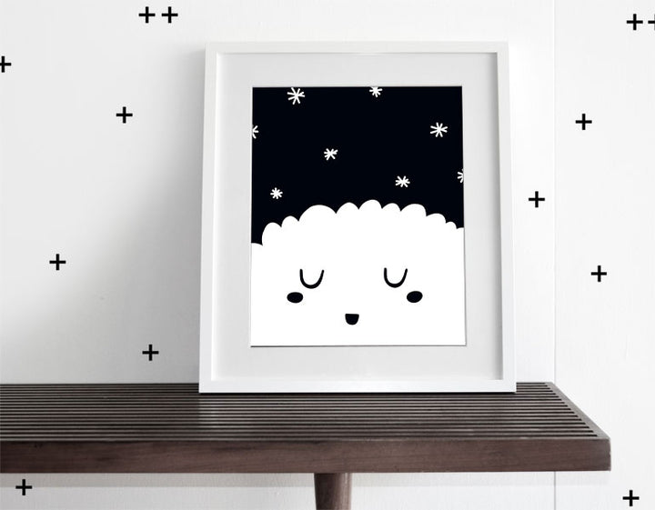 Sleepy Stars - Modern Wall Art - Olli+Lime