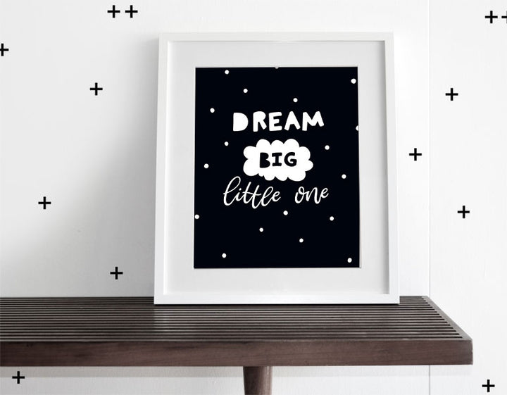 Dream Big Little One - Modern Wall Art - Olli+Lime