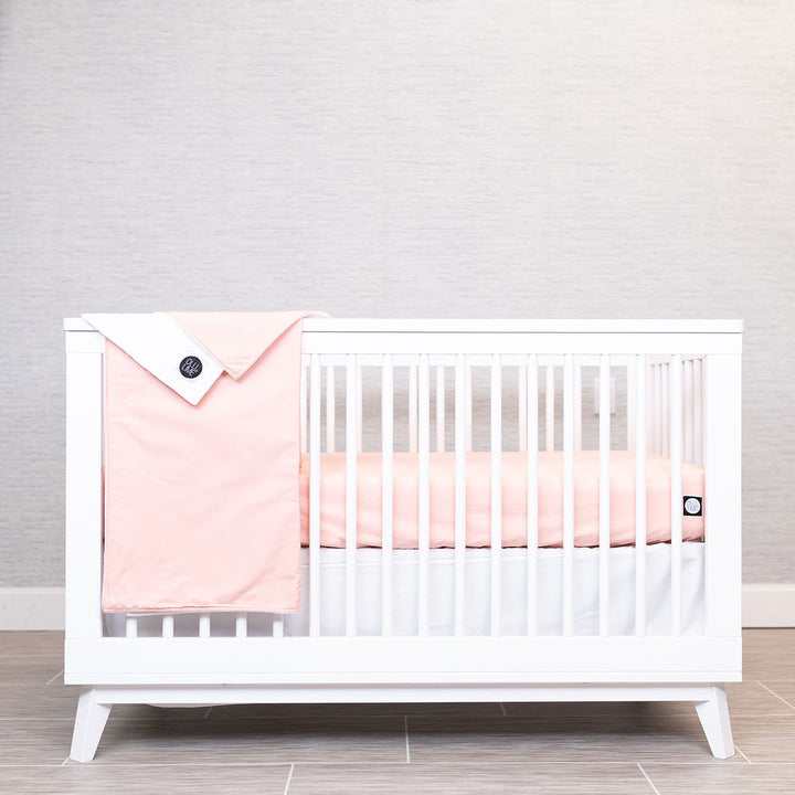 Hushy Blushy - Deluxe Nursery Bedding Set - Blush - Olli+Lime
