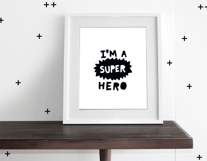 Super Hero - Modern Wall Art - Olli+Lime