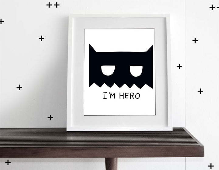 I'm Hero - Modern Wall Art - Olli+Lime