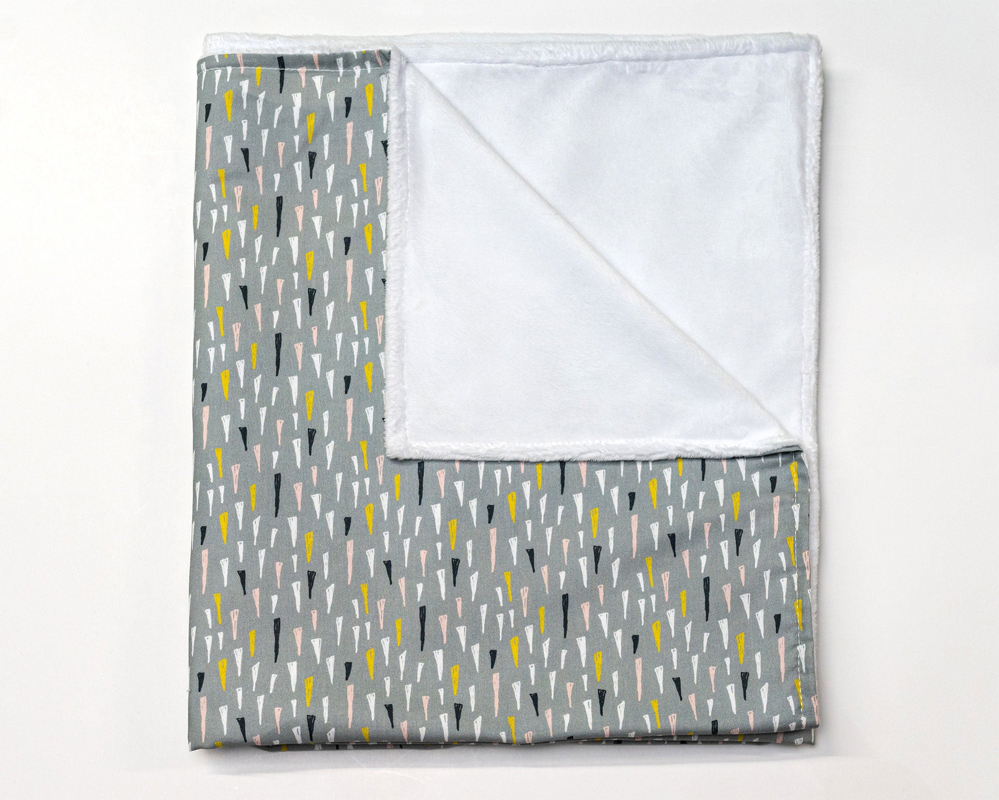 Jester's Hat - Baby Blanket - Multi-colored Hats on Sage - Olli+Lime