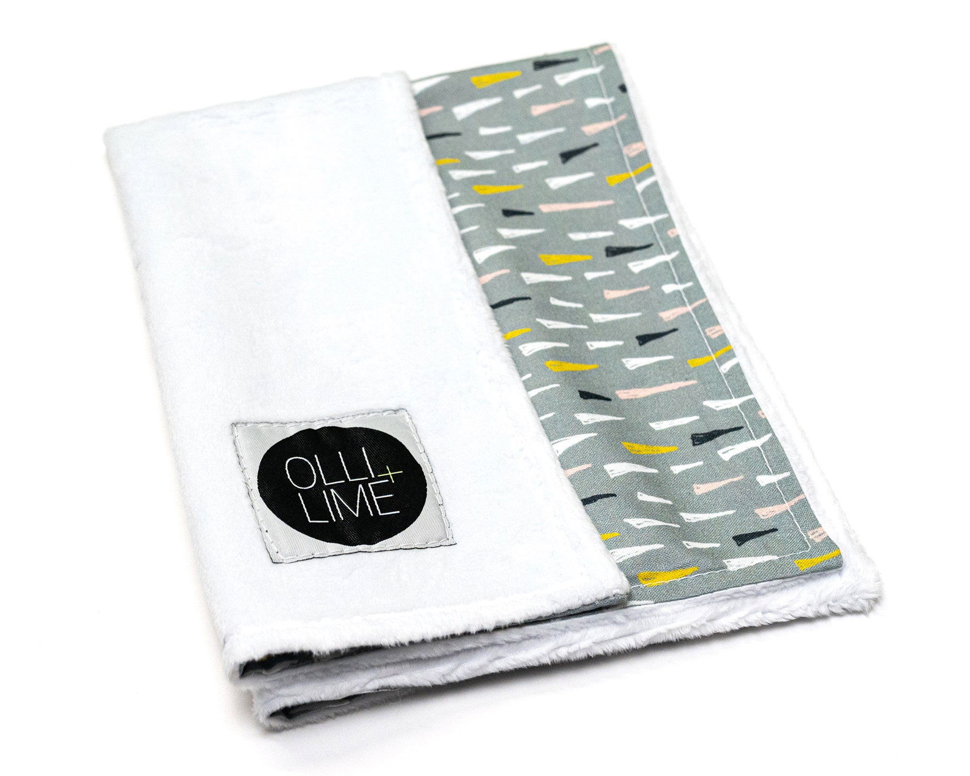 Jester's Hat - Deluxe Nursery Bedding Set - Multi-colored Hats on Sage - Olli+Lime