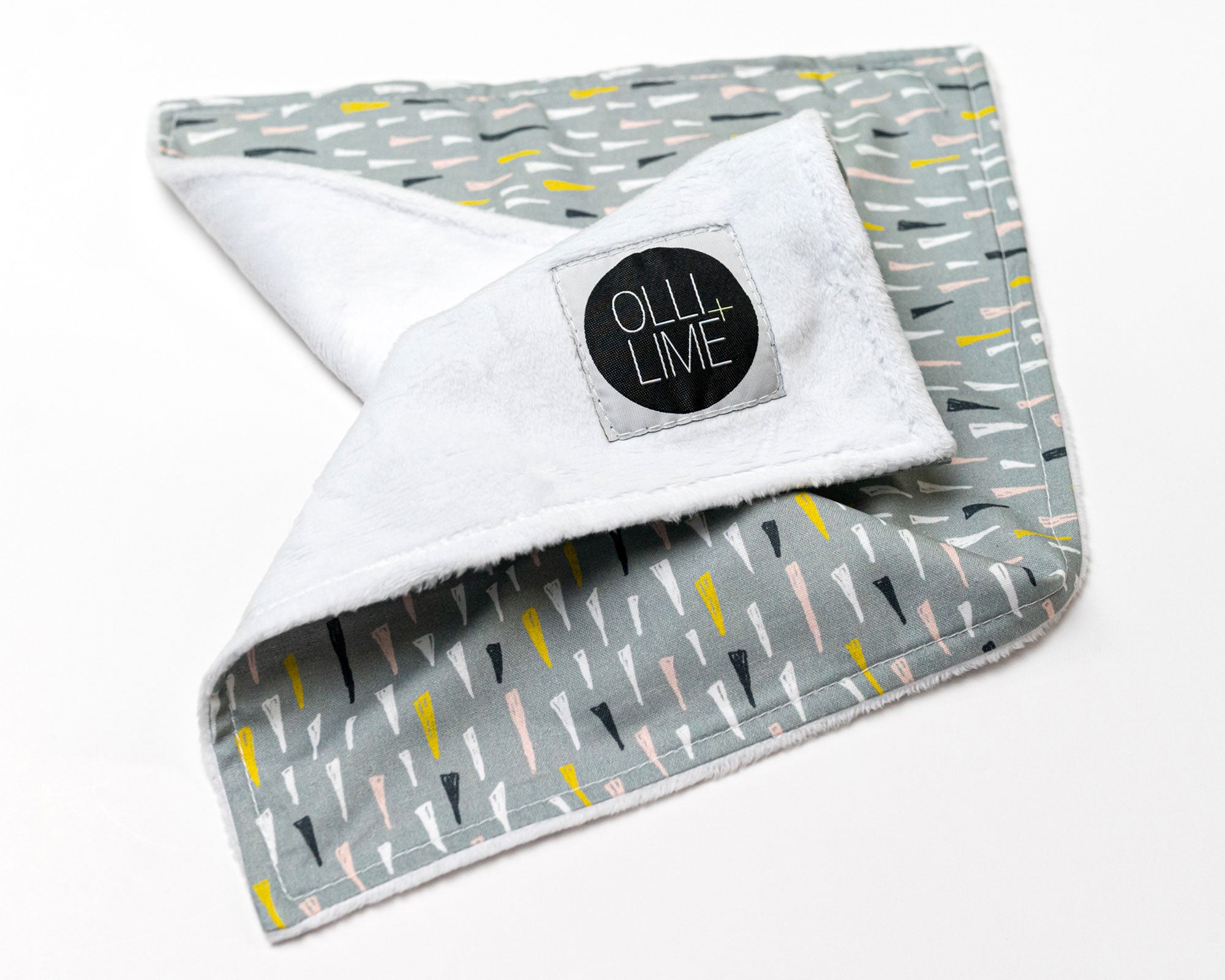 Jester's Hat - Deluxe Nursery Bedding Set - Multi-colored Hats on Sage - Olli+Lime