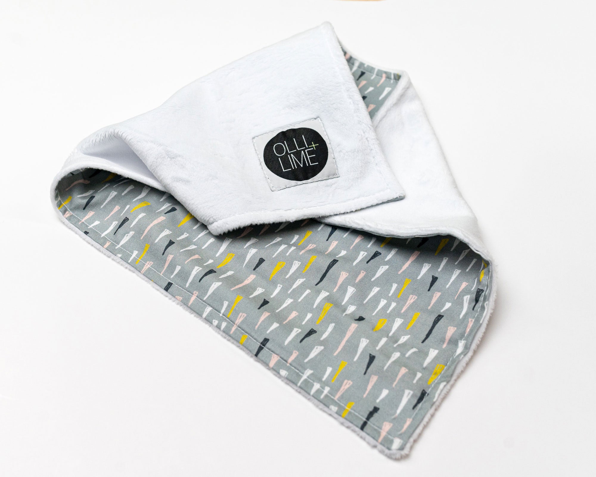 Jester's Hat - Deluxe Nursery Bedding Set - Multi-colored Hats on Sage - Olli+Lime