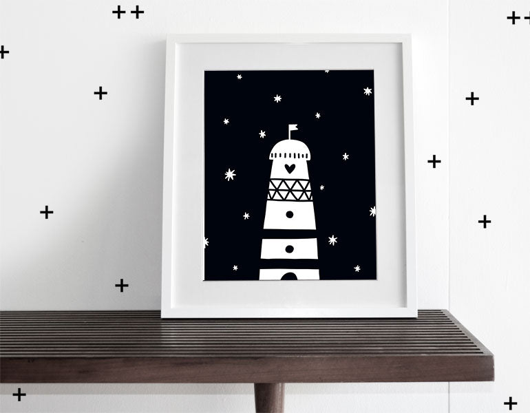 Light House - Modern Wall Art - Olli+Lime