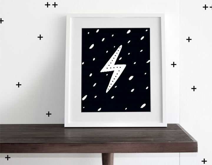 Lightning Bolt - Modern Wall Art - Olli+Lime