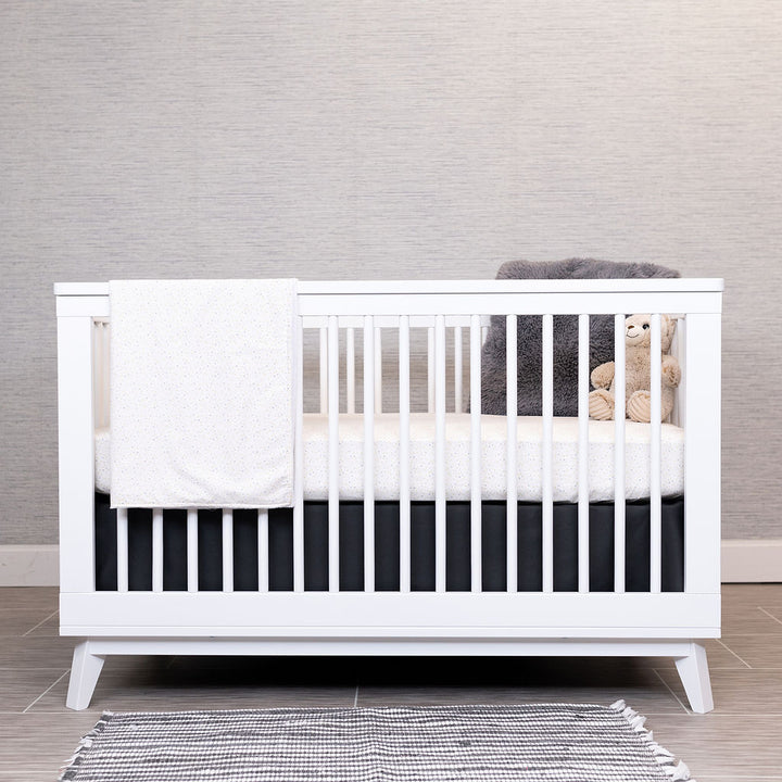 Little Tiny Hugs - Classic Nursery Bedding Set - Multi-colored Freehand X's on Ivory - Olli+Lime