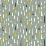 Jester's Hat - Changing Pad Cover - Multi-colored Hats on Sage - Olli+Lime