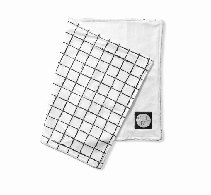 Cross the Grid Lovey Security Blanket - Olli+Lime