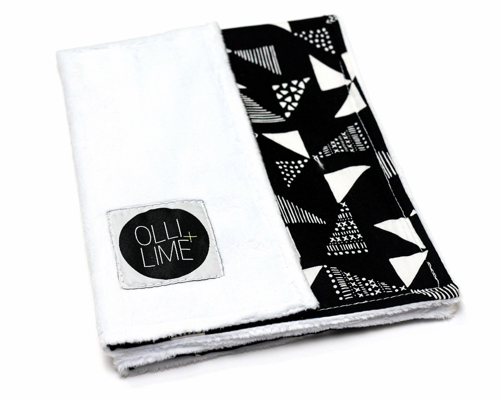 Pinwheels - Deluxe Nursery Bedding Set - Multi-Pinwheels on Black - Olli+Lime