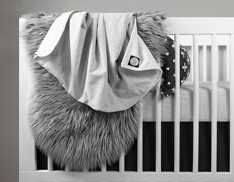 Tiny Dash Crib Bedding Set Classic - Olli+Lime