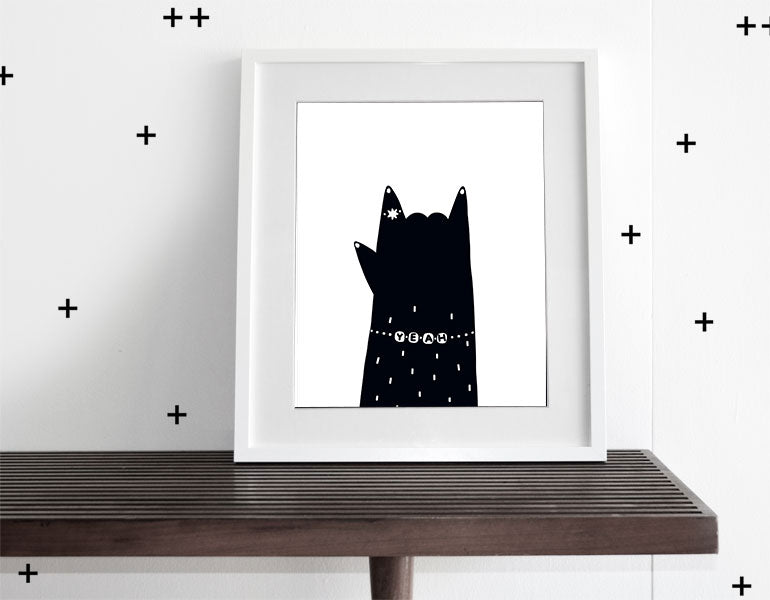 Yeah! - Modern Wall Art - Olli+Lime