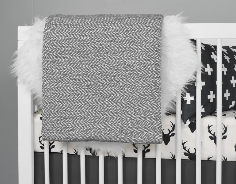 Deer Fitted Crib Sheet - Olli+Lime