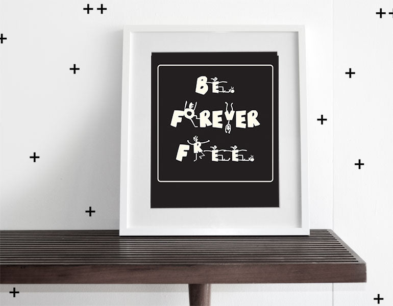 Be Free - Modern Wall Art - Olli+Lime