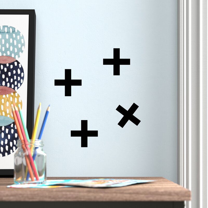 LARGE CROSS EASY TO APPLY WALL DECALS - Olli+Lime