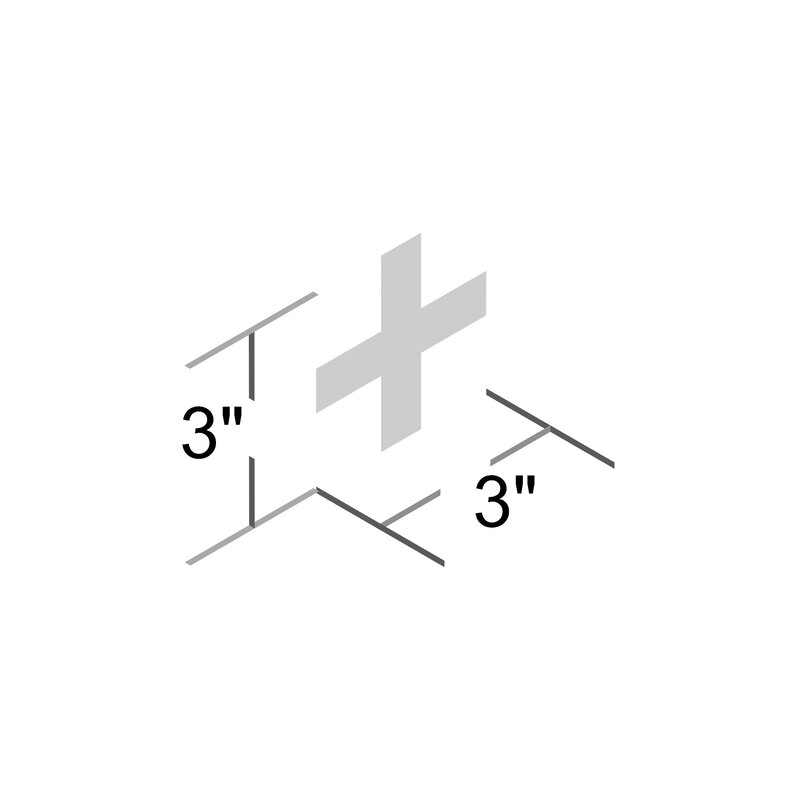 LARGE CROSS EASY TO APPLY WALL DECALS - Olli+Lime